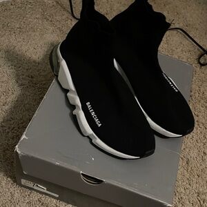 Balenciaga Monochrome Sock Sneakers